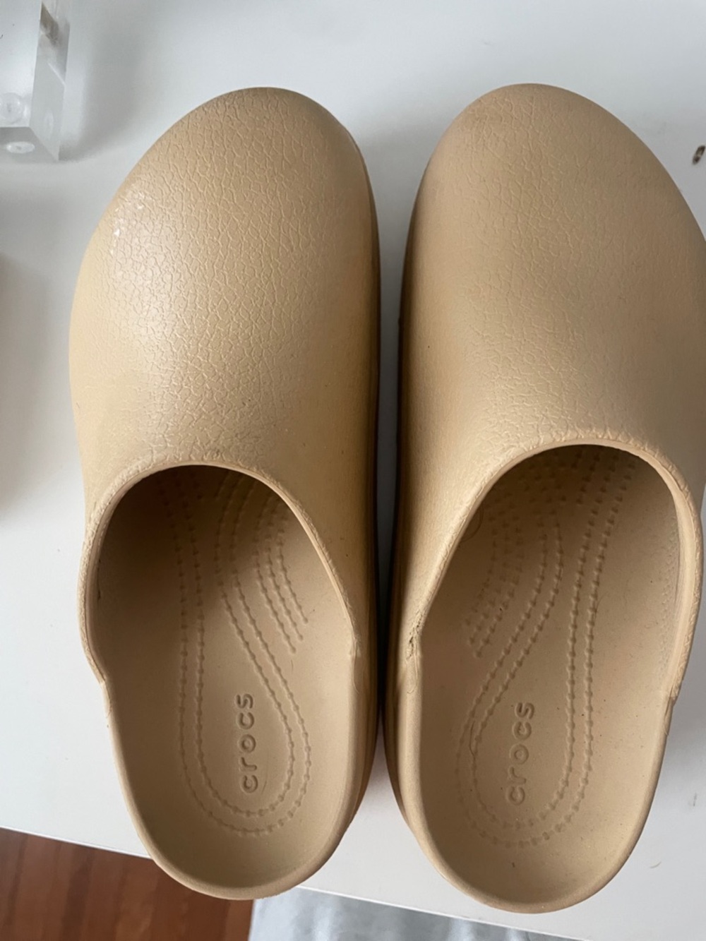 CROCS Women’s Slip-On Mules in Beige